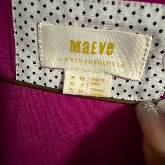 MAEVA Anthropologie Fuchsia Midi Dress - Picture 4 of 9